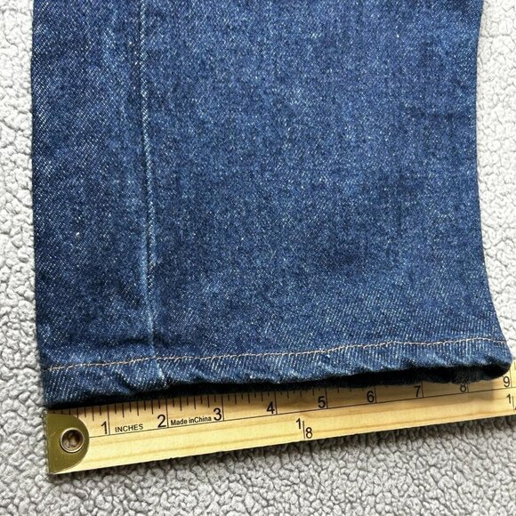Vintage Wrangler Jeans Mens 36x32 Denim Scoville Made in USA Straight Leg 80s - Picture 11 of 11